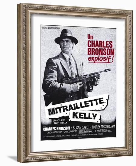 Machine Gun Kelly, French Movie Poster, 1958-null-Framed Art Print