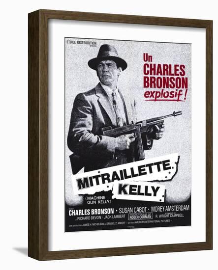 Machine Gun Kelly, French Movie Poster, 1958-null-Framed Art Print