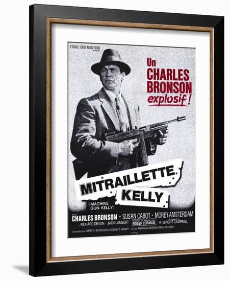 Machine Gun Kelly, French Movie Poster, 1958-null-Framed Art Print