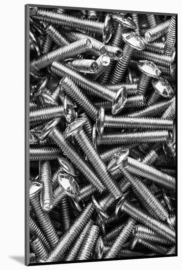 Machine Screws Macro Vertical-Steve Gadomski-Mounted Photographic Print