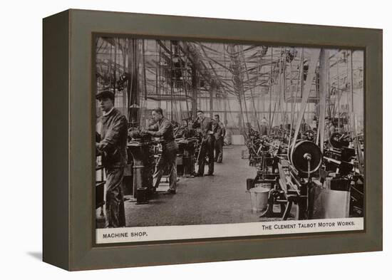 Machine Shop, Clement Talbot Motor Works, London-null-Framed Premier Image Canvas