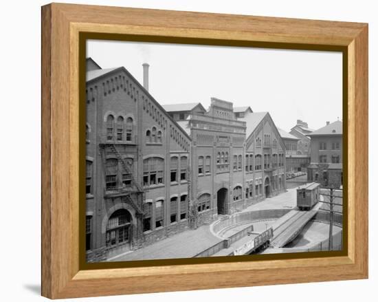 Machine Shop, the Westinghouse Air-Brake Co., Wilmerding, Pa.-null-Framed Stretched Canvas