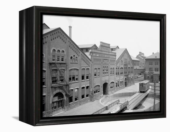 Machine Shop, the Westinghouse Air-Brake Co., Wilmerding, Pa.-null-Framed Stretched Canvas