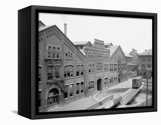 Machine Shop, the Westinghouse Air-Brake Co., Wilmerding, Pa.-null-Framed Stretched Canvas