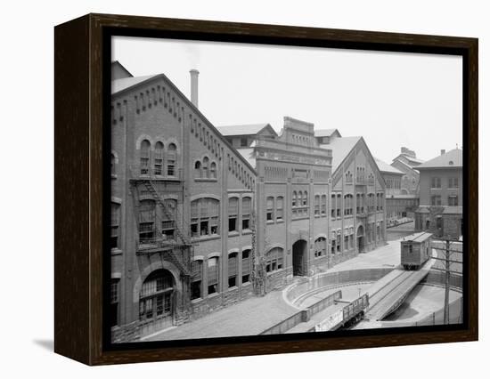 Machine Shop, the Westinghouse Air-Brake Co., Wilmerding, Pa.-null-Framed Stretched Canvas