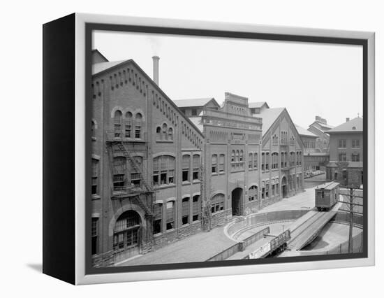 Machine Shop, the Westinghouse Air-Brake Co., Wilmerding, Pa.-null-Framed Stretched Canvas