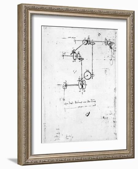 Machinery Designs-Leonardo da Vinci-Framed Giclee Print