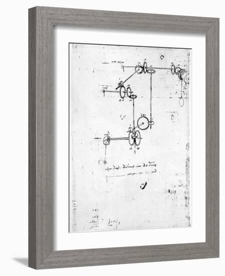 Machinery Designs-Leonardo da Vinci-Framed Giclee Print