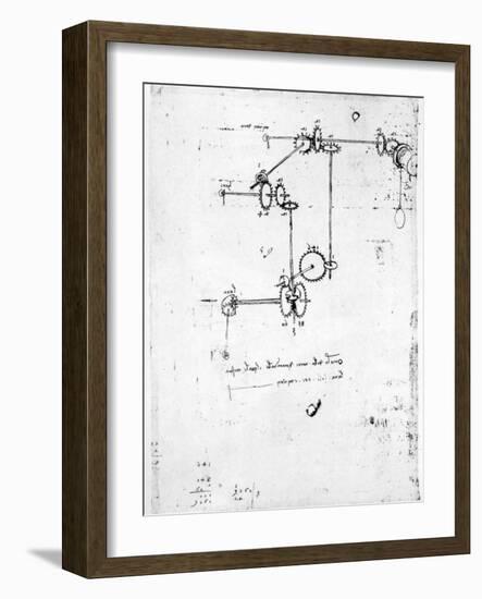 Machinery Designs-Leonardo da Vinci-Framed Giclee Print