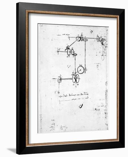 Machinery Designs-Leonardo da Vinci-Framed Giclee Print