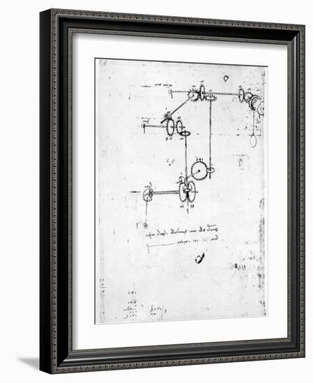 Machinery Designs-Leonardo da Vinci-Framed Giclee Print