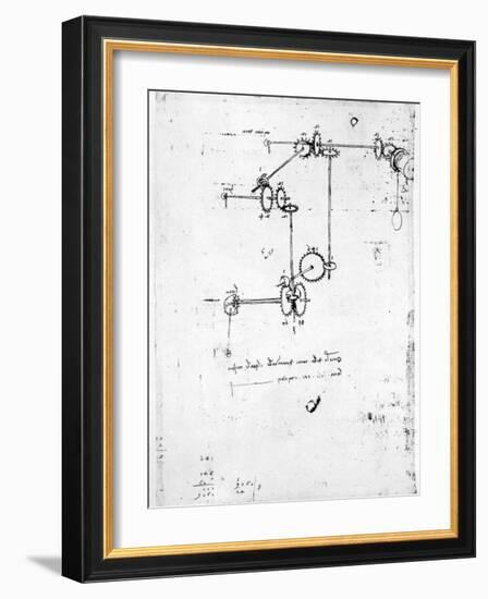 Machinery Designs-Leonardo da Vinci-Framed Giclee Print