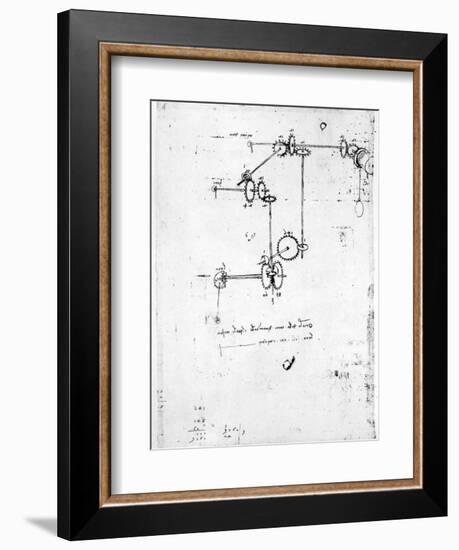 Machinery Designs-Leonardo da Vinci-Framed Giclee Print