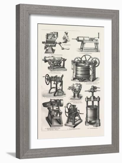 Machines to Prepare Meat-null-Framed Giclee Print