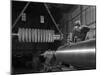 Machining Industrial Rollers at the Wombwell Foundry and Engineering Co, South Yorkshire, 1963-Michael Walters-Mounted Photographic Print
