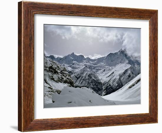 Machrapuchare from Annapurna Sanctuary, Nepal, Asia-Nigel Blythe-Framed Photographic Print