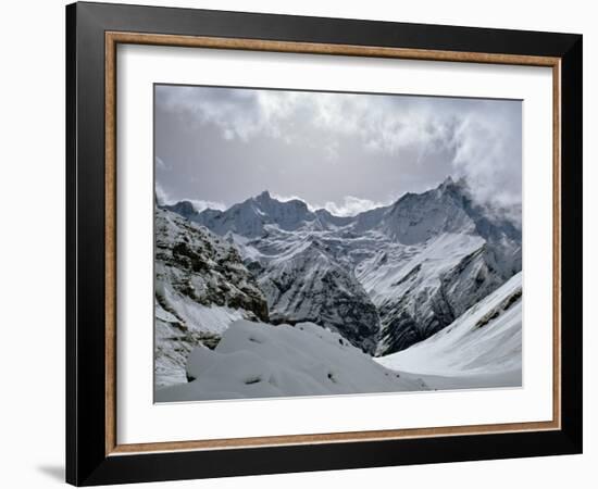 Machrapuchare from Annapurna Sanctuary, Nepal, Asia-Nigel Blythe-Framed Photographic Print