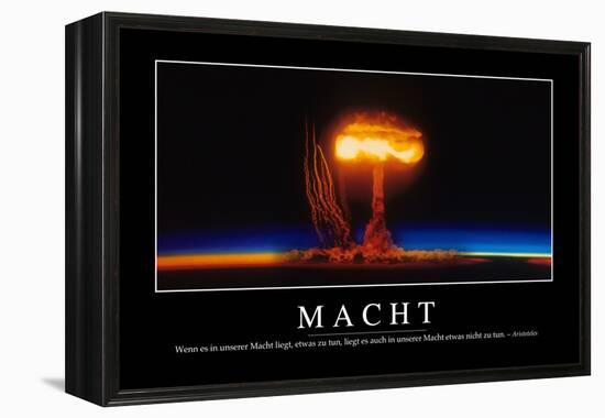 Macht: Motivationsposter Mit Inspirierendem Zitat-null-Framed Premier Image Canvas