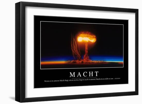 Macht: Motivationsposter Mit Inspirierendem Zitat-null-Framed Premium Photographic Print