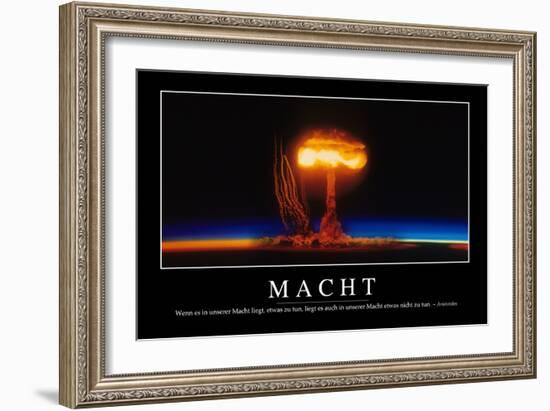 Macht: Motivationsposter Mit Inspirierendem Zitat-null-Framed Photographic Print