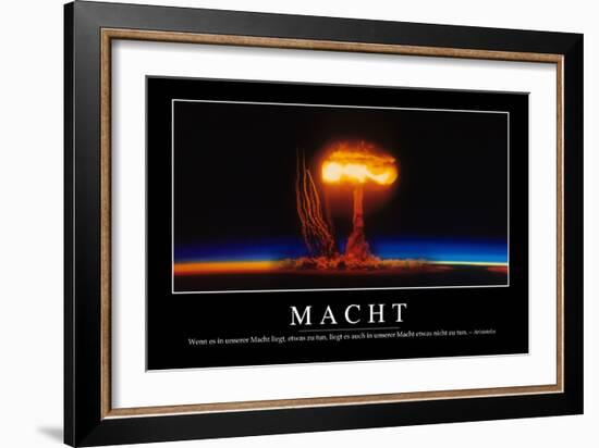 Macht: Motivationsposter Mit Inspirierendem Zitat-null-Framed Photographic Print