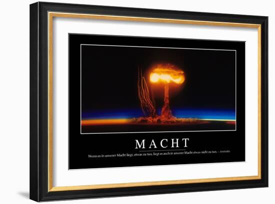 Macht: Motivationsposter Mit Inspirierendem Zitat-null-Framed Photographic Print