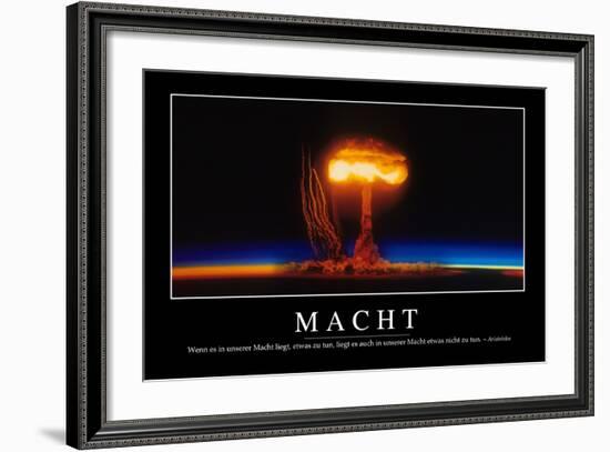 Macht: Motivationsposter Mit Inspirierendem Zitat-null-Framed Photographic Print