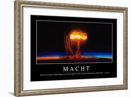 Macht: Motivationsposter Mit Inspirierendem Zitat-null-Framed Photographic Print