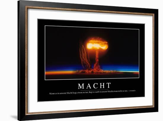 Macht: Motivationsposter Mit Inspirierendem Zitat-null-Framed Photographic Print