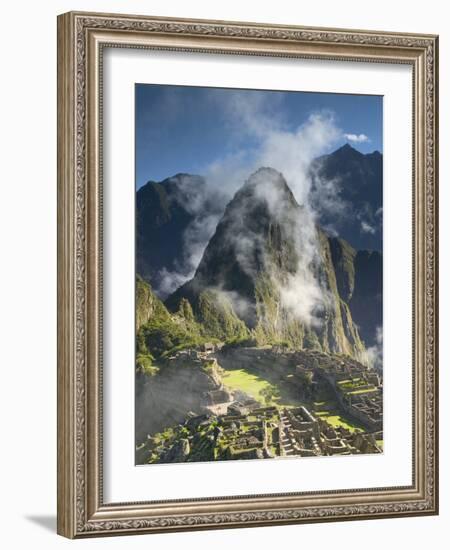 Machu Picchu in Morning Fog-Darrell Gulin-Framed Photographic Print