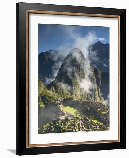 Machu Picchu in Morning Fog-Darrell Gulin-Framed Photographic Print