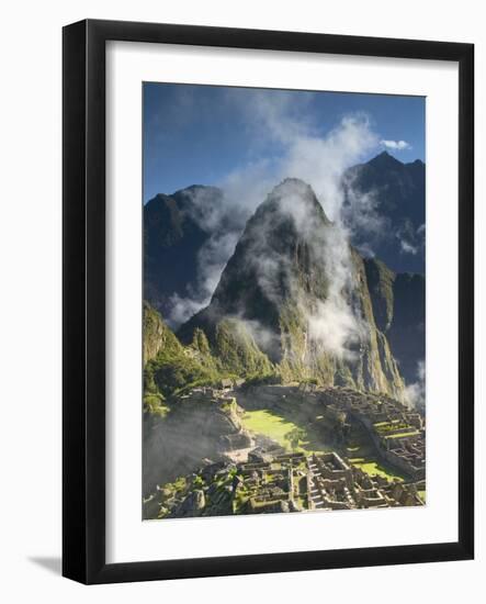 Machu Picchu in Morning Fog-Darrell Gulin-Framed Photographic Print