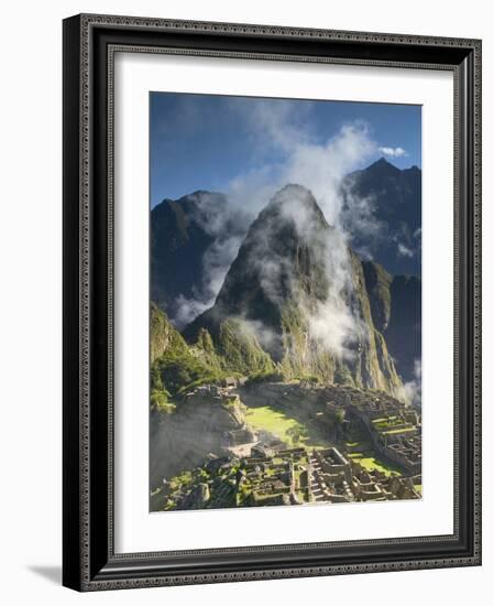 Machu Picchu in Morning Fog-Darrell Gulin-Framed Photographic Print