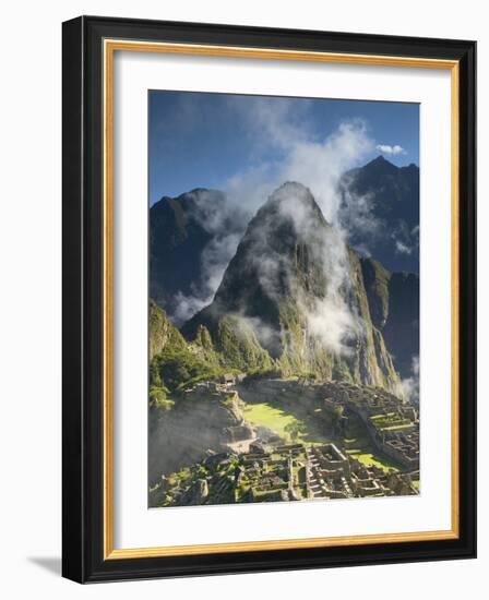 Machu Picchu in Morning Fog-Darrell Gulin-Framed Photographic Print