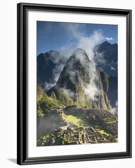 Machu Picchu in Morning Fog-Darrell Gulin-Framed Photographic Print
