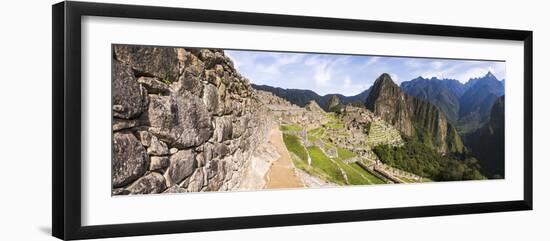 Machu Picchu Inca Ruins and Huayna Picchu (Wayna Picchu), Cusco Region, Peru, South America-Matthew Williams-Ellis-Framed Photographic Print