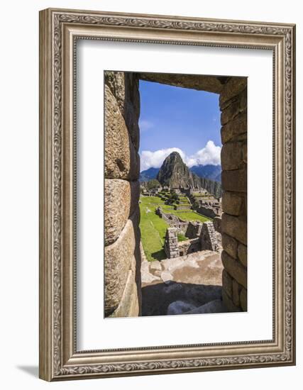 Machu Picchu Inca Ruins and Huayna Picchu (Wayna Picchu), Cusco Region, Peru, South America-Matthew Williams-Ellis-Framed Photographic Print