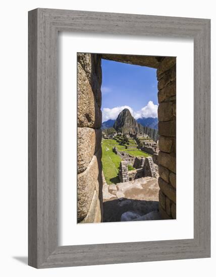 Machu Picchu Inca Ruins and Huayna Picchu (Wayna Picchu), Cusco Region, Peru, South America-Matthew Williams-Ellis-Framed Photographic Print