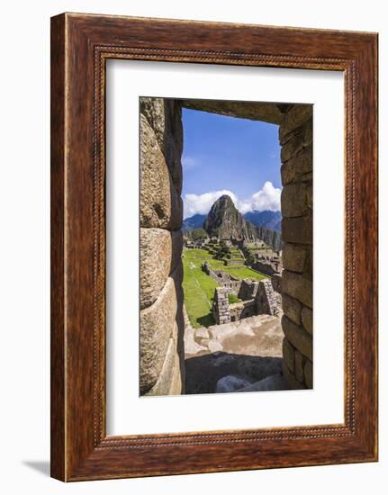 Machu Picchu Inca Ruins and Huayna Picchu (Wayna Picchu), Cusco Region, Peru, South America-Matthew Williams-Ellis-Framed Photographic Print