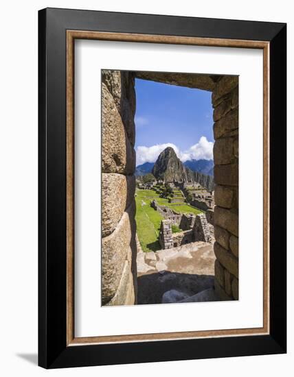 Machu Picchu Inca Ruins and Huayna Picchu (Wayna Picchu), Cusco Region, Peru, South America-Matthew Williams-Ellis-Framed Photographic Print