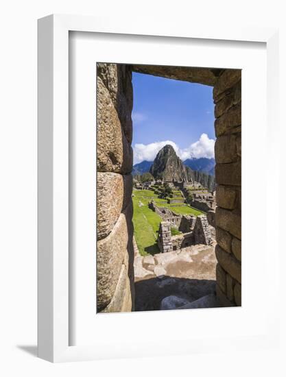 Machu Picchu Inca Ruins and Huayna Picchu (Wayna Picchu), Cusco Region, Peru, South America-Matthew Williams-Ellis-Framed Photographic Print