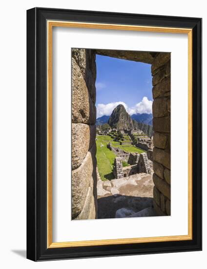 Machu Picchu Inca Ruins and Huayna Picchu (Wayna Picchu), Cusco Region, Peru, South America-Matthew Williams-Ellis-Framed Photographic Print