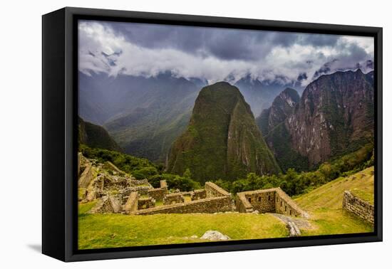 Machu Picchu Incan Ruins, UNESCO World Heritage Site, Sacred Valley, Peru, South America-Laura Grier-Framed Premier Image Canvas