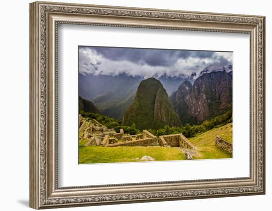 Machu Picchu Incan Ruins, UNESCO World Heritage Site, Sacred Valley, Peru, South America-Laura Grier-Framed Photographic Print