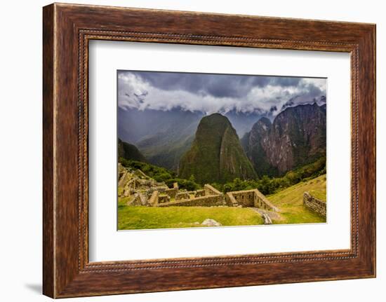 Machu Picchu Incan Ruins, UNESCO World Heritage Site, Sacred Valley, Peru, South America-Laura Grier-Framed Photographic Print