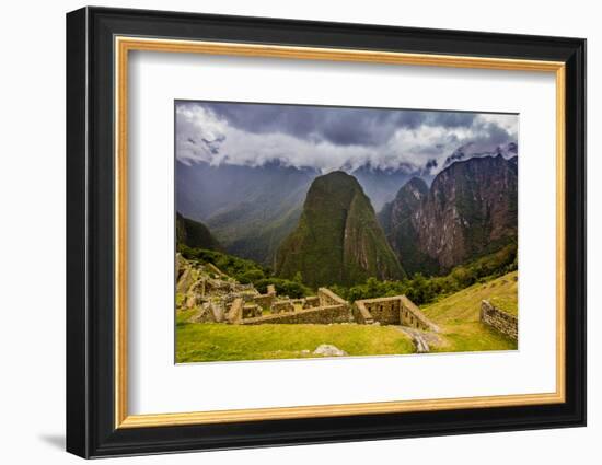 Machu Picchu Incan Ruins, UNESCO World Heritage Site, Sacred Valley, Peru, South America-Laura Grier-Framed Photographic Print