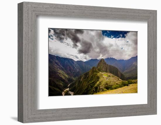 Machu Picchu Incan Ruins, UNESCO World Heritage Site, Sacred Valley, Peru, South America-Laura Grier-Framed Photographic Print