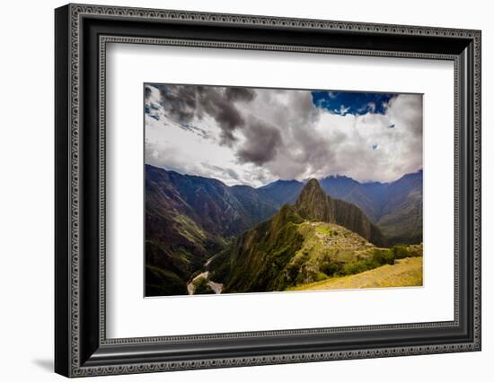 Machu Picchu Incan Ruins, UNESCO World Heritage Site, Sacred Valley, Peru, South America-Laura Grier-Framed Photographic Print