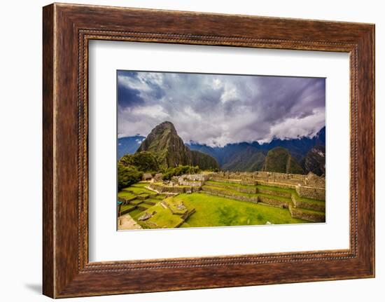 Machu Picchu Incan Ruins, UNESCO World Heritage Site, Sacred Valley, Peru, South America-Laura Grier-Framed Photographic Print