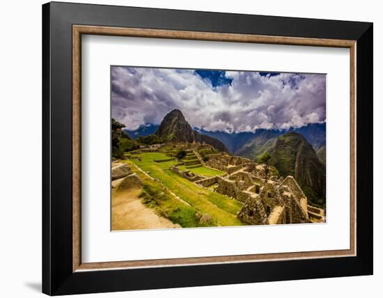 Machu Picchu Incan Ruins, UNESCO World Heritage Site, Sacred Valley, Peru, South America-Laura Grier-Framed Photographic Print